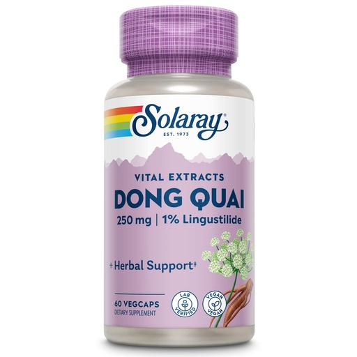 [BRSWIYQZBQOBKELU] SOLARAY Guaranteed Potency Dong Quai Root Extract, Veg Cap (Btl-Plastic) | 60ct