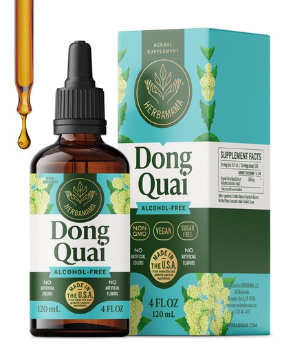 [BRSREEAFDN6RAGT5] HERBAMAMA Dong Quai – Menopause Supplements for Women – Angelica Root for Hormone Balance & PMS Relief* – Vegan, Non-GMO, Alcohol & Sugar-Free, 56-Day Supply