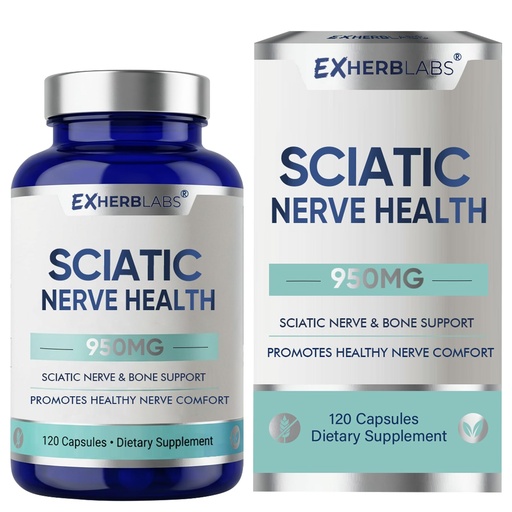 [BRSRGAYOB4PGGGQ6] Sciatic Nerve Support Supplement, (120 Capsules) Advanced Formula with Alpha-Lipoic Acid and Vitamin B Complex, Supporting Mobility and Sciatic Nerve Health, Vegan