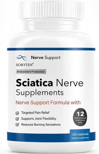 [BRSRGCYKC4NWKA32] Sciatica Nerve Pain Relie | Botanical Extracts | Carefully Selected Ingredients, Premium Quality, 120 Capsulesf