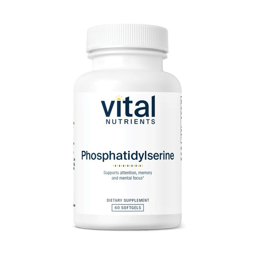 [BRSWGZYYCJ5WMETB] Vital Nutrients Phosphatidylserine - 150mg Phosphatidylserine Supplement - Powerful Nootropic for Attention, Memory, and Mental Focus Support* - Gluten, Dairy, Soy Free - Non-GMO - 60 Softgels