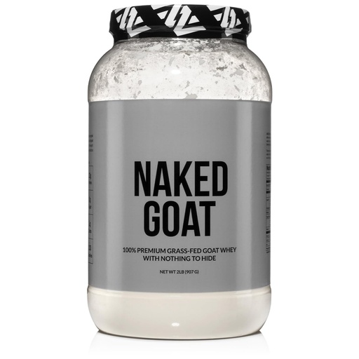 [BRSWIHALBF5GG3TG] NAKED Goat - Pasture Fed Goat Whey Protein Powder from Small-Herd Wisconsin Dairies, 2Lb Bulk, GMO Free, Soy Free. Easy to Digest - All Natural - 23 Grams of Protein - 30 Servings