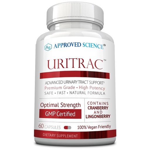 [BRSWKGY5BN7GCADI] Approve Science® Uritrac™ - UTI Support - Cranberry, D-Mannose, Lingonberry - Vegan Friendly - 1 Bottle Supply