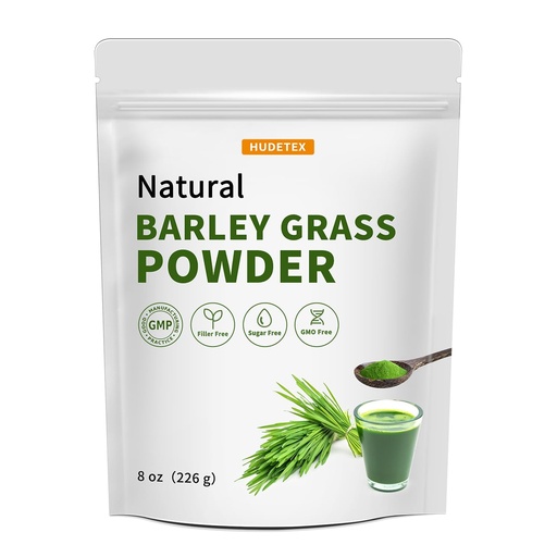 [BRSROGQLAV7GGF3X] Barley Grass Juice Powder ，Rich in Chlorophyll & Natural Nutrients, Barley Grass Powder - Resealable Bag, Vegan, Non-GMO, Gluten-Free, Sugar-Free，8 oz