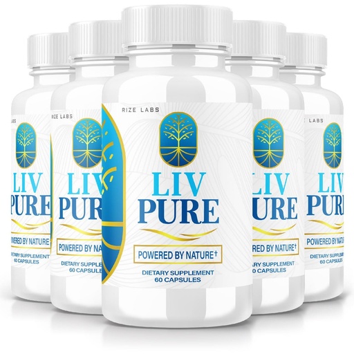 [BRSROZYLOQMRQAA3] LivPure Powered by Nature - Advanced Formula - Pure Support Dietary Supplement for Liver Support, Extra Strength, Vegan, Liver Function Pills (300 Capsules)