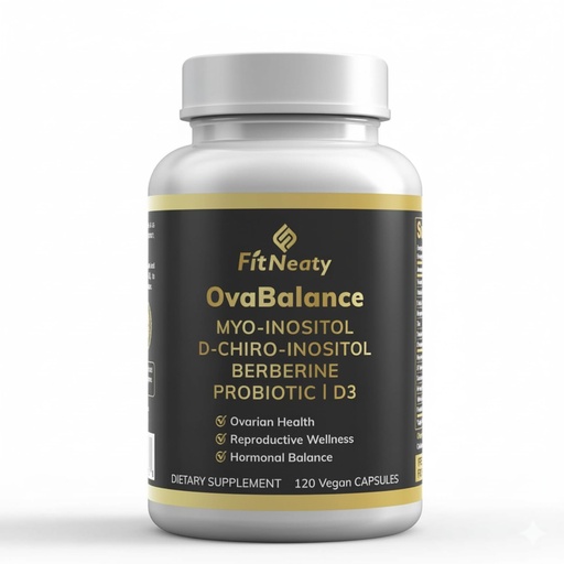[BRSRGGQZAB5BEDYU] OvaBalance Women's Wellness Support with Myo-Inositol, D-Chiro-Inositol, Probiotics & Vitamin D3 120 Vegan Capsules