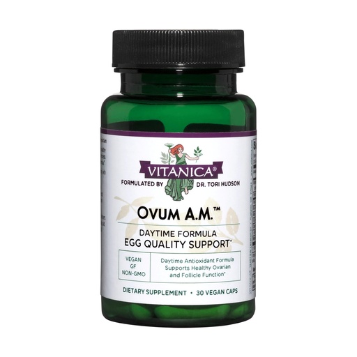 [BRSROGI6AUPQAFY2] Vitanica Ovum A.M. - Provides Antioxidant Support for Healthy Egg Quality - Women's Health Supplement with Resveratrol, Alpha Lipoic Acid, Glutathione, Vitamin D, & CoQ10 - Vegan - 30 Capsules