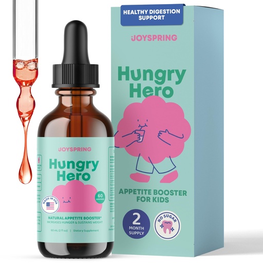 [BRSRAFAEBUNQI3LU] JoySpring Appetite Booster for Kids Ages 3+ | Natural Weight Gain with L-Lysine & B Vitamins | Toddler Appetite Booster | Supports Healthy Growth & Development | 2oz Liquid