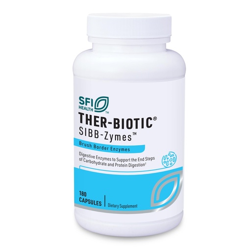 [BRSWKHQGDMMRQDLK] SFI Health Klaire Labs Sibb-Zymes Brush Border Digestive Enzymes for Digestion - Peptidase/Protease Enzymes Complex - Supports Optimal Carb & Protein Digestion - Gluten Free (180 Capsules)