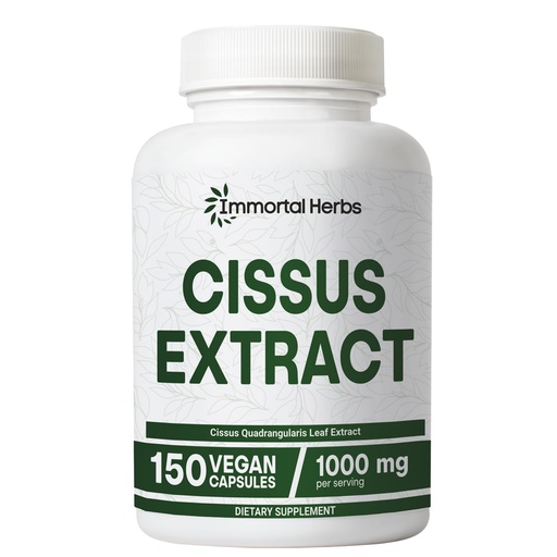 [BRSREFQRPJ5B6DTP] Cissus Quadrangularis Supplement 1000mg, 150 Pills, Pure Extract Powder with 40% Ketosterones, Non-GMO and Gluten-Free Cissus Extract Capsules for Men and Women