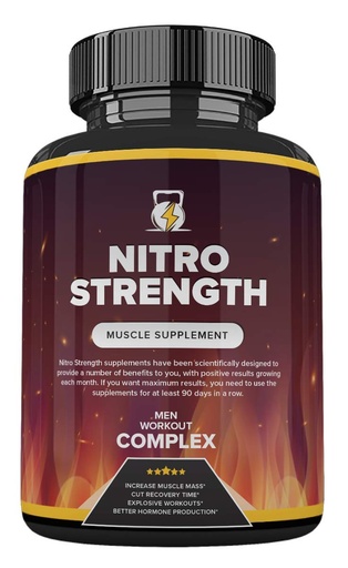 [BRSWYHYFPMBAA2TJ] Nitro Strength Muscle Supplement, Nitro Strength Pills for Men Workout Complex 90 Caps
