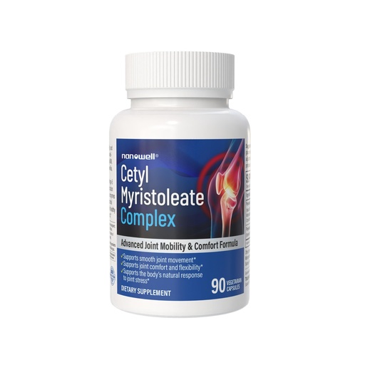 [BRSREHQ5BAFQIHYZ] NANOWELL, Cetyl Myristoleate Complex, CMO, Ultra Support for Relief from Joint Discomfort and Stiffness, Advanced Joint Mobility & Comfort Formula 90 Capsules