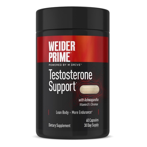 [BRSWGZACCV5WKAAU] Weider Prime | Support for Men | - Supports Energy, Strength, Focus, Stress, Lean Muscle - 60 Capsules