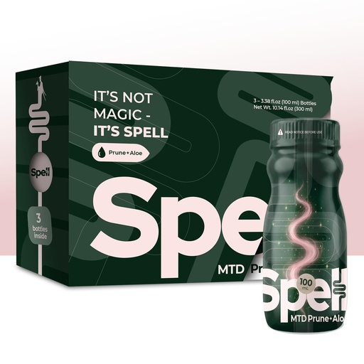 [BRSRGADROR6RE335] SPELL MTD Prune + Aloe Ready to Drink – Gut Health & Colon Cleanse Support – Aloe Vera, Prune Concentrate & Herbal Extract – Digestive Support for Bloating & Irregularity – 3 x 100ml Bottles