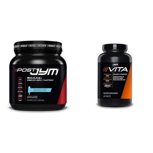 [BRSRAYYYCMMAGADJ] JYM Supplement Science Post JYM Active Matrix Post-Workout, Vita JYM Sports Multivitamin, 60 Tablets