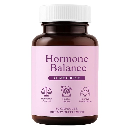 [BRSRGFA7CECGKCLH] Hormonal Balance Supplements for Women - Weight Management for Menopause Relief, Support Mood & Energy, with Ashwagandha, Ginger Root, 60 Capsules