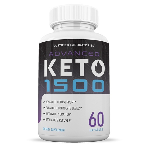 [BRSROBAYBUBBE23P] Justified Laboratories Advanced Keto 1500 - Ketogenic Support from Apple Cider Vinegar, Green Tea Leaf, Vitamin C, Vitamin D3 & Extra Virgin Olive Oil - 60 Capsules (30 Servings)
