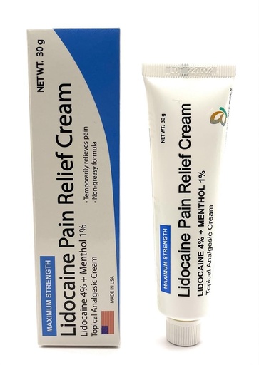 [BRSRMHAFCINAK335] MOHNARK Pain Relief Cream with Lidocaine 4% and 1% Menthol | Includes Vitamin E | Numbs Away Pain Faster | Non-Greasy