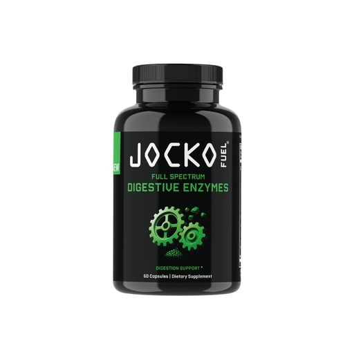 [BRSRGZL3B4BB6FY4] Jocko Fuel Digestive Enzymes - Full Spectrum Support, Nutrient Absorption, Gut Health Support, Digestion Aid - 60 Capsules