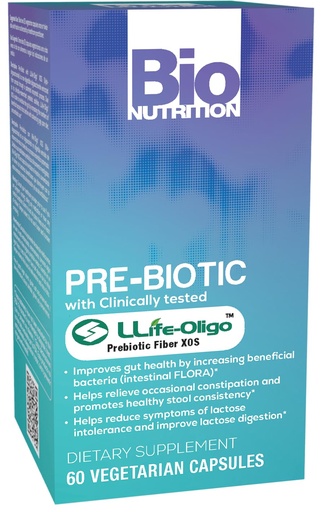 [BRSWIHYYAAEAEGDC] Bio Nutrition Pre-Biotic with Life-Oligo® Prebiotic Fiber XOS, 60 Vegetarian Capsules