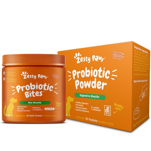 [BRSREFITBENRG3LX] Zesty Paws Probiotic Bites + Probiotic Powder for Dogs