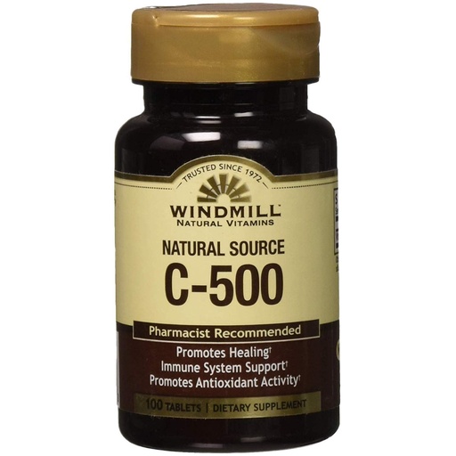 [BRSWIYYLBADR6CLM] Windmill C-500 Natural Tabs 100'S Windmill