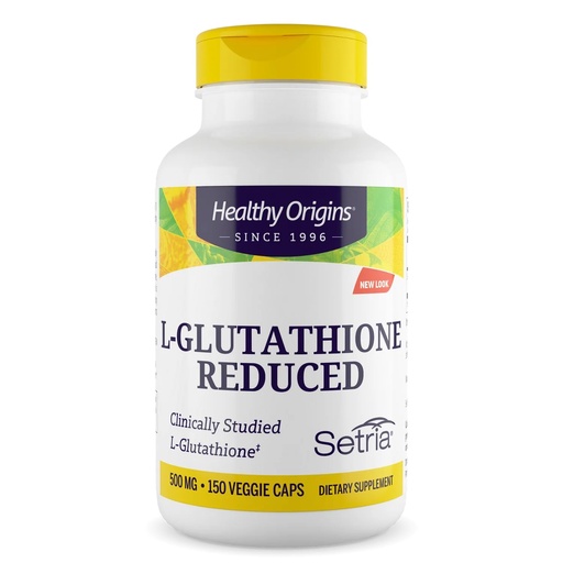 [BRSWIYAMAR6GK3A7] Healthy Origins L-Glutathione Natural 500 MG Capsule Reduced, 150 Count