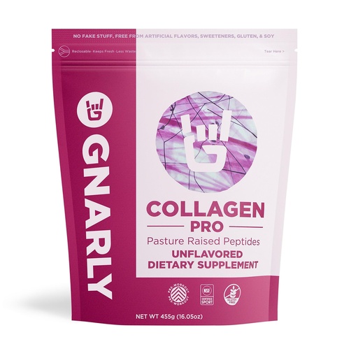 [BRSWYAIBCN6WOHI6] Gnarly Nutrition Collagen Peptides – Gnarly Collagen Pro with Vitamin C, Zinc & Copper – NSF Sport Certified, Protein Synthesis Vitamin Powder – Unflavored, 16.05 oz (30 Servings)