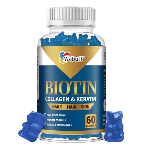[BRSRG2Y3OUCGEALP] Biotin Gummies for Hair Growth, Skin & Nails (60 Count) Strength Biotin Vitamins for Women & Men Gluten-Free, Vegan, Strawberry Flavor 60 Gummies (60 Count (Pack of 1))