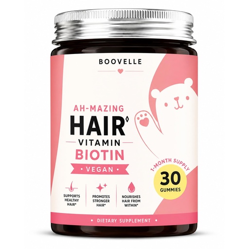 [BRSRYY34OINROCL7] BOOVELLE Biotin Gummies for Hair, Skin & Nails,Vegan Hair Vitamins with Vitamins C & E, Supports Stronger Hair, Healthy Skin & Nails, Strawberry Gummies, 30 Count