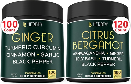 [BRSRABQOCMJRY23B] Bundle 5in1 Ginger Supplement & 6in1 Citrus Bergamot Supplement
