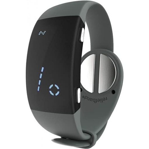 [BRSWGBL6AAGRUYD2] Reliefband Premier Anti-Nausea Wristband for Motion Sickness, Morning Sickness, Travel & Vomiting Relief - Motion Sickness Wristband FDA Cleared Drug-Free, Fast-Acting, Nausea Relief Band (Charcoal)
