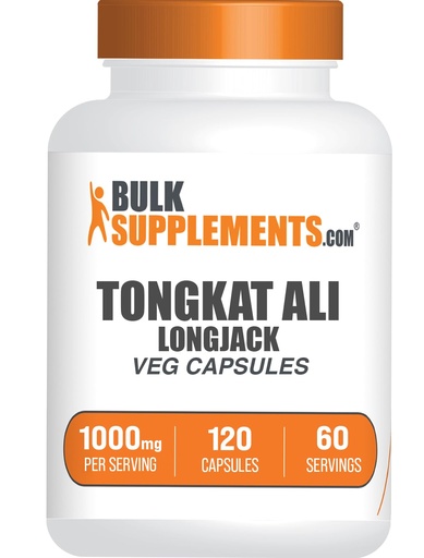 [BRSRMHTYDNYBYFDU] BulkSupplements.com Longjack Extract Capsules - Tongkat Ali Extract, Tongkat Ali Supplement - Vegan-Friendly, 120 Veg Capsules (Pack of 1)