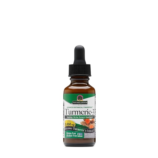 [BRSWIADYCV7RODLI] Nature's Answer Turmeric-3 Liquid, 1-Fluid Ounce | Supports Joints