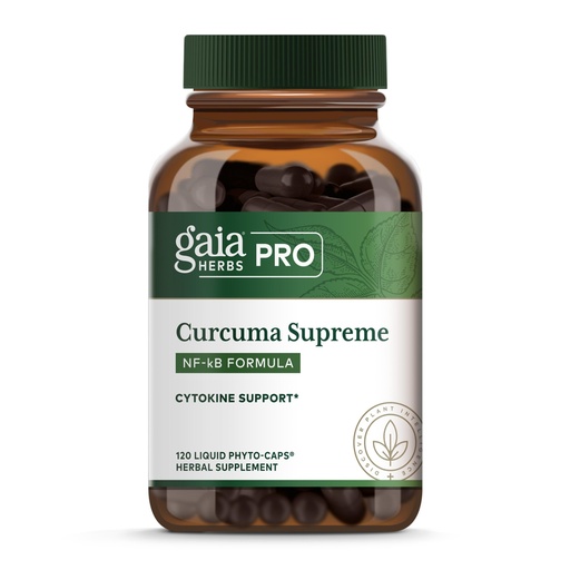 [BRSWKHQLBQIRA3D2] GAIA HERBS PRO Curcuma Supreme - Immune Health Support Supplement - Curcuma Supplement with Black Pepper Fruit Extract & Turmeric Root Extract - 120 Liquid Phyto-Caps (120 Servings)