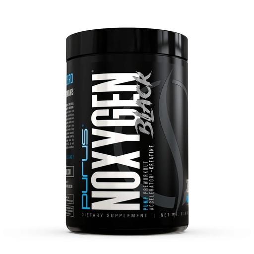[BRSRGBT3OQIGCG3U] Purus Labs NOXygen Black Powder Pre-Workout Accelerator | Nitric Oxide Booster & Oxygen Amplifier | Hydromax Glycerol & NO3-T Nitrates | 30 Servings (Blue Raspberry)