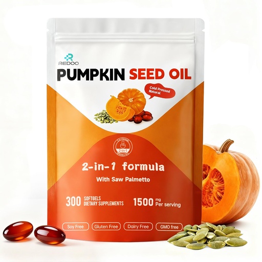 [BRSRGGL7OUPQMD35] Pumpkin Seed Oil 1500mg High Potency – Extra Strength Supplement for Prostate Health & Frequent Urination, Natural DHT Blocker for Hair Growth, Supports Healthy Skin & Men’s Wellness – 300 Softgels