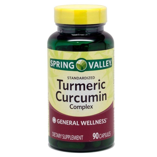 [BRSWICANOR6ROHI3] Spring Valley - Turmeric Curcumin Complex, 90 Capsules