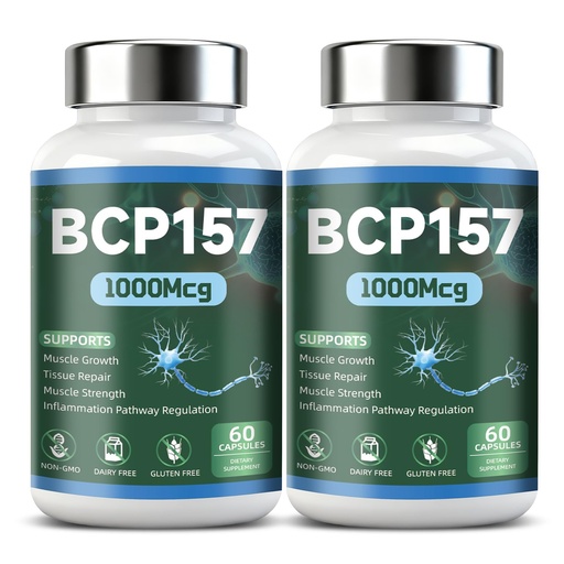 [BRSRGBIEOEJWYAL5] BCP157 120 Counts,2PCS, 1000 Mcg, Supports Muscle Tone, Post-Workout Recovery, Digestive Wellness and Overall Balance