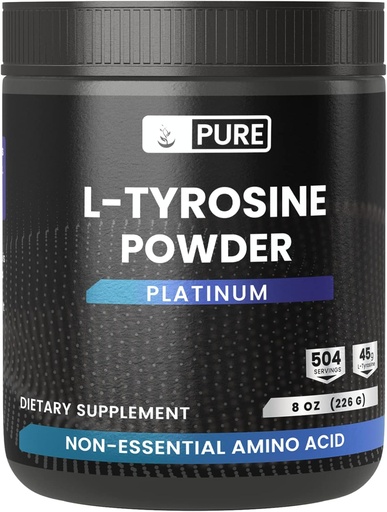 [BRSW2233CF6BGDQ3] PURE ORIGINAL INGREDIENTS L-Tyrosine Powder, 8 oz, Always Pure, No Additives or Fillers