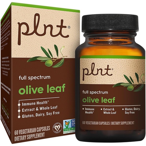 [BRSROZIBAECWE3D4] Olive Leaf, Full Spectrum, Supports Immune Health (60 Vegetarian Capsules)