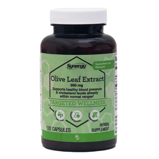 [BRSWIFAPCIJRKAYZ] Vitacost Synergy®, Olive Leaf Extract, 500 mg, 120 Capsules
