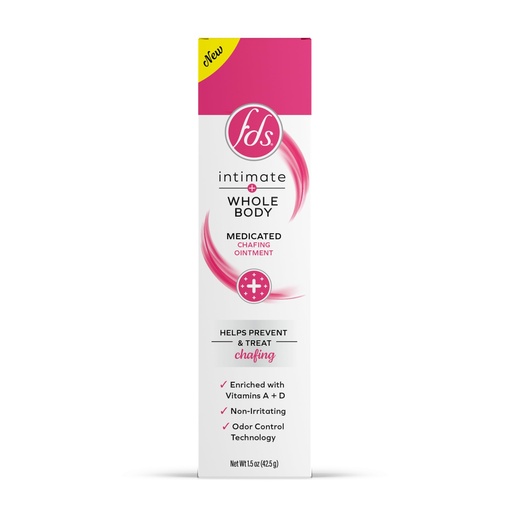 [BRSREYALOR6WM3LD] FDS Intimate plus Whole Body Medicated Chafing Ointment - Helps protect & treat skin irritation from friction or chafing, with odor control technology, non-irritating - 1.5 oz
