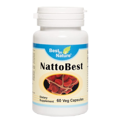 [BRSWGHQKO4PGGYI7] NattoBest™ - Supports Heart Health and Promotes Healthy Circulation, with nattokinase, an Enzyme Isolated from The Traditional Japanese Food natto. Created
