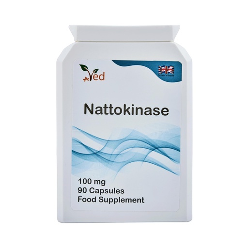 [BRSRAFI5DEBRMC3P] Ved Nattokinase, 2000 FU / 100mg, Nattokinase Natural Fermented Soybean Extract,Enzyme from Japanese Natto,90 Vegan Capsules (3 Months Supply)