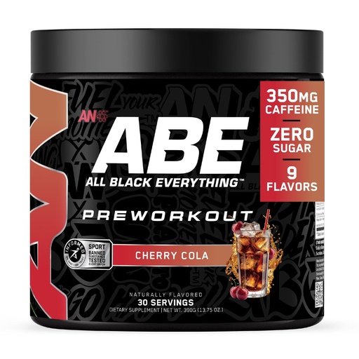 [BRSRMAIRBYHGA336] All Black Everything Pre-Workout Powder | Preworkout Energy Drink Mix | 350mg Caffeine | Beta Alanine & Citrulline | Energy Supplement for Men & Women | Cherry Cola | 30 Servings