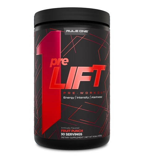 [BRSRA2YECBYBSH33] Rule 1 Proteins preLIFT Pre-Workout - 6g Citrulline, 3.2g Beta Alanine, 3 Caffeine Sources + 20 Others for Energy, Alertness, & Endurance (30 Servings, Fruit Punch)