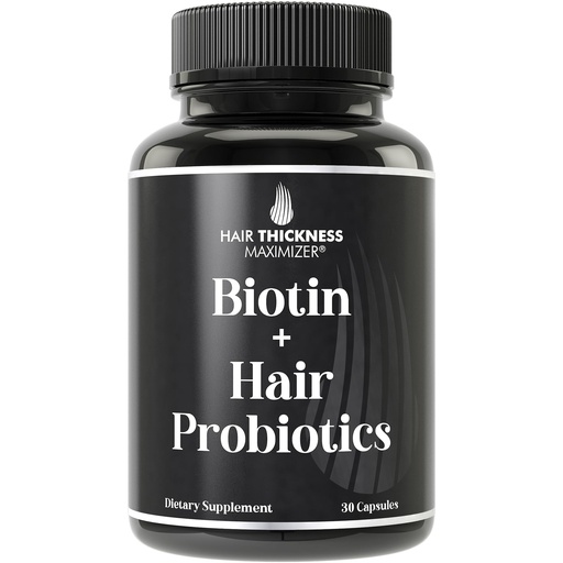 [BRSRGGAPOIHGGHIU] Probiotics for Hair Growth + Biotin 10000mcg - High Strength Hair Vitamins for Women and Men with Lactobacillus Reuteri & Clinically Studied Probiotic Strains - Supports Thicker, Fuller Scalp - Vegan