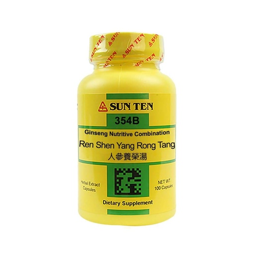 [BRSWIGQCOMDBKFTG] Sun Ten - Ginseng Nutritive Combination Capsules / Ren Shen Yang Rong Tang / 人參養榮湯