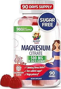 [BRSROA35CQBA23LF] Magnesium Gummies for Kids & Adults - 500mg - Calm Magnesium Chews - Magnesium Citrate Chewable Supplement for Mood & Muscle Support
